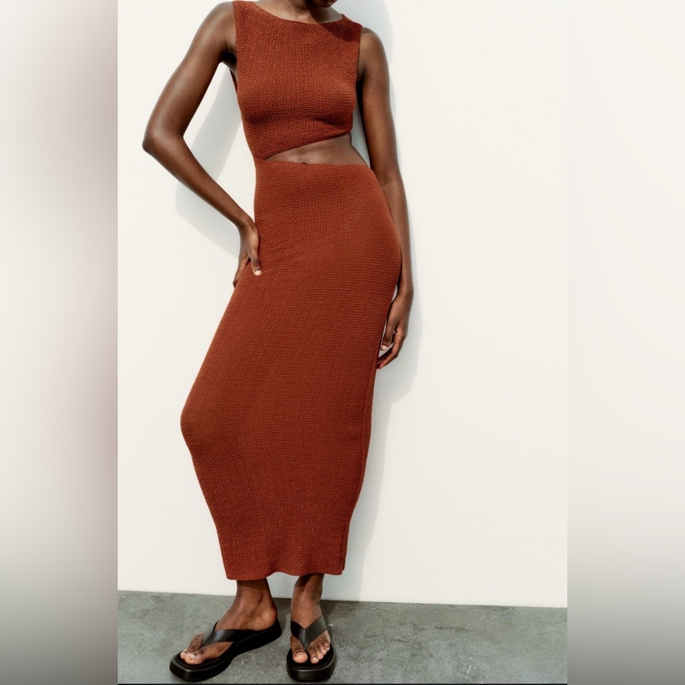 Zara Cut Out Maxi Dress